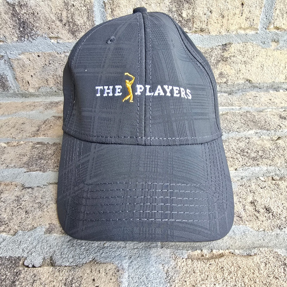 Ahead Performance The Players Championship Golf Hat Gray Plaid Adjustable Cap